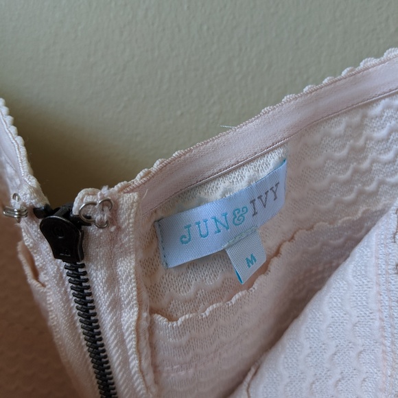 Jun & Ivy Blush Pink Strapless Bandage Mini Dress - Picture 4 of 5